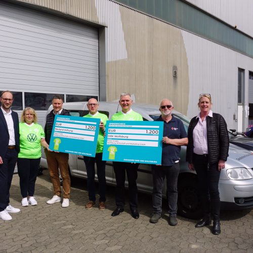 Spendenübergabe Heimspielaktion DRK Neuland-Stiftung über 1.200 €